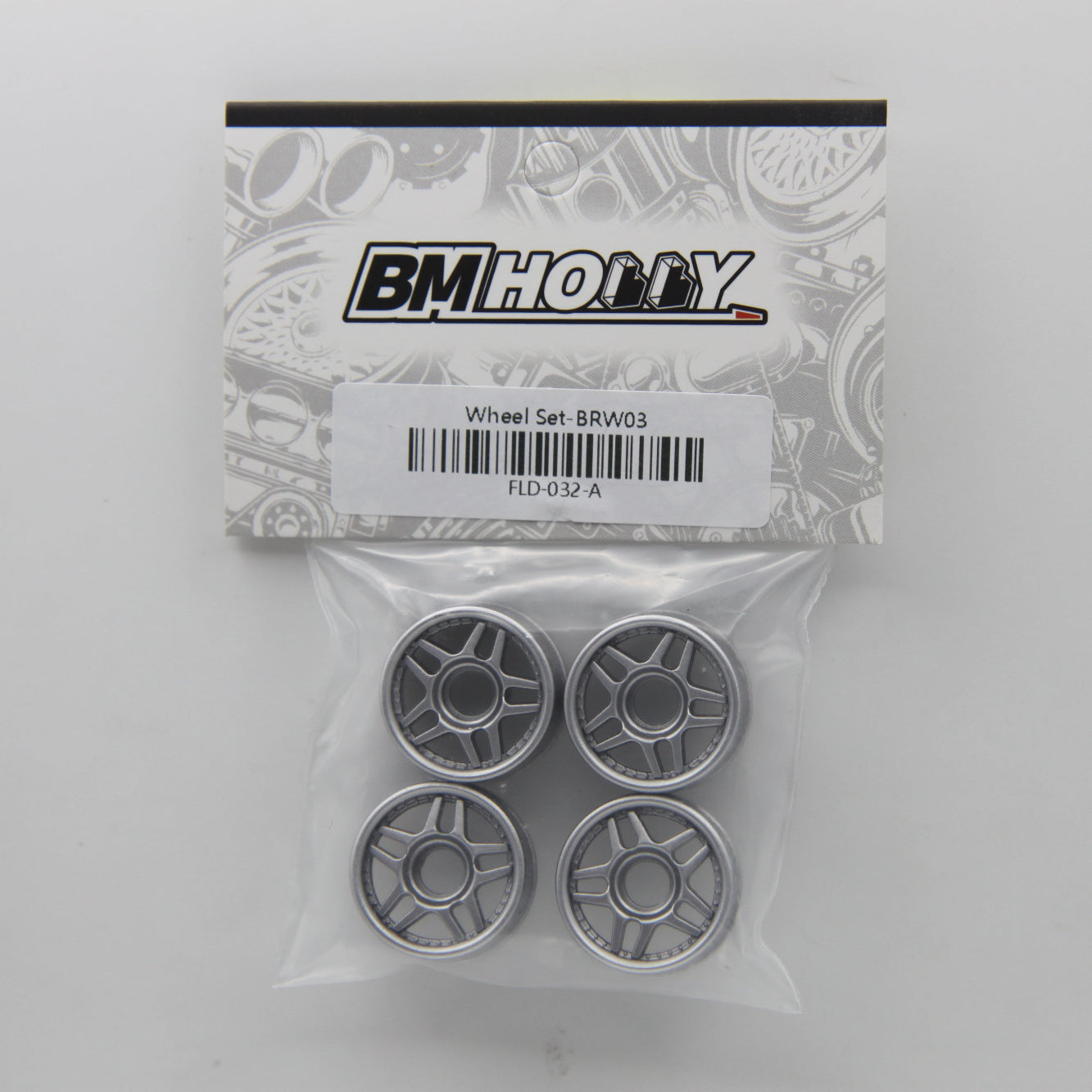 Wheel Set BRW03 for FLD 86 S13 1-28 [BM RACING] FLD-032-A