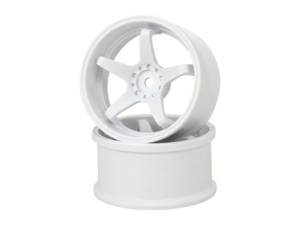 HAYATE - WHITE N-Type Drift Wheel Super Traction 6mm / 8mm 1/10 Rims ...