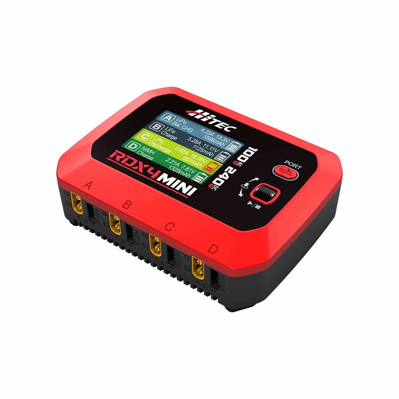 RDX4 4 PORT Smart LiPo Battery Balance Charger (1-4S/6A/DC-240W/AC-100W) [Hitec] HRC44350