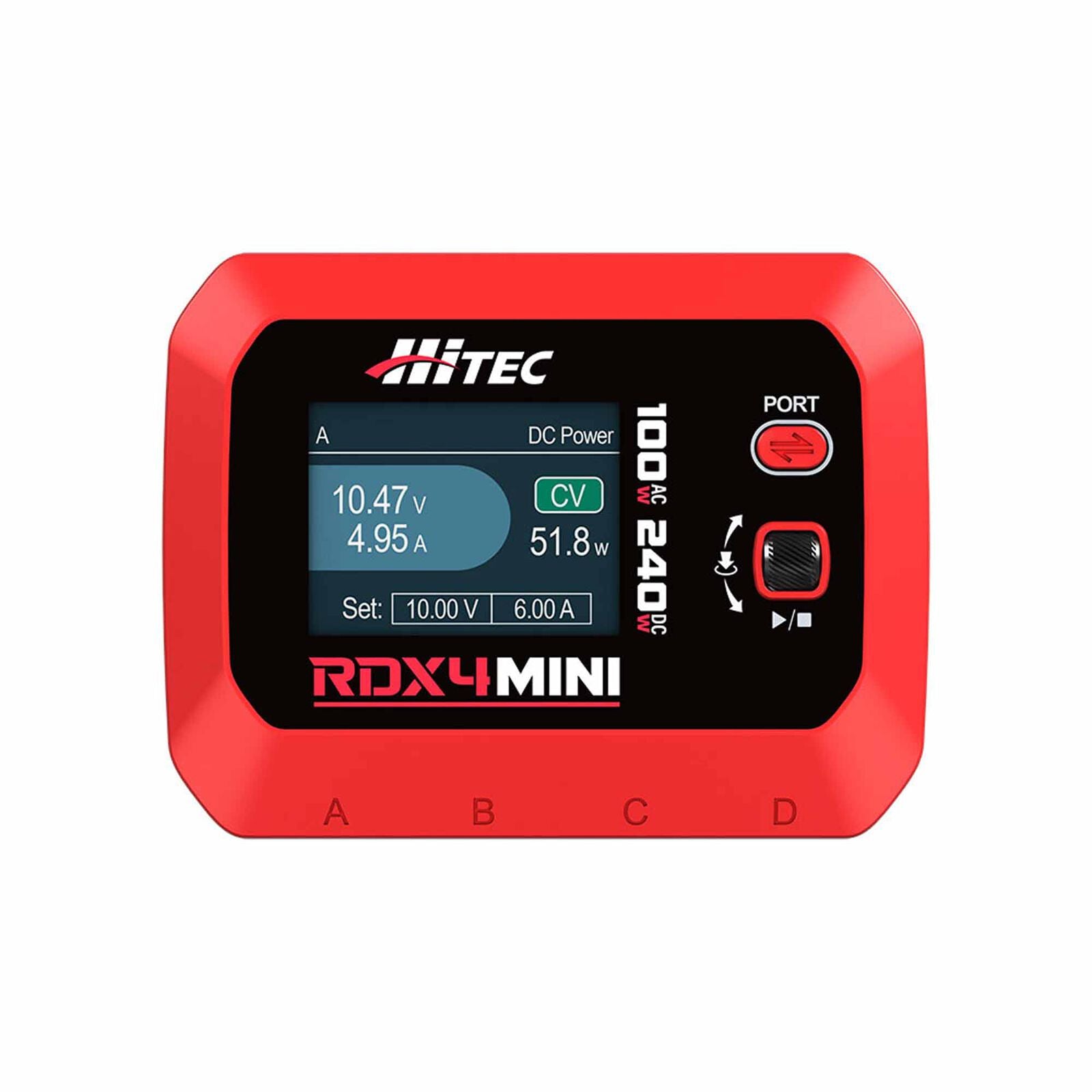 RDX4 4 PORT Smart LiPo Battery Balance Charger (1-4S/6A/DC-240W/AC-100W) [Hitec] HRC44350