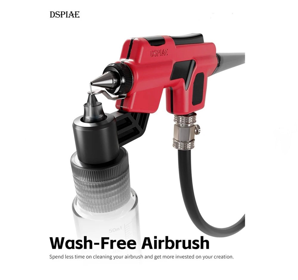Wash-Free Airbrush Gun (Paint Marker or Mix Bottle) [DSPIAE] PT-AB