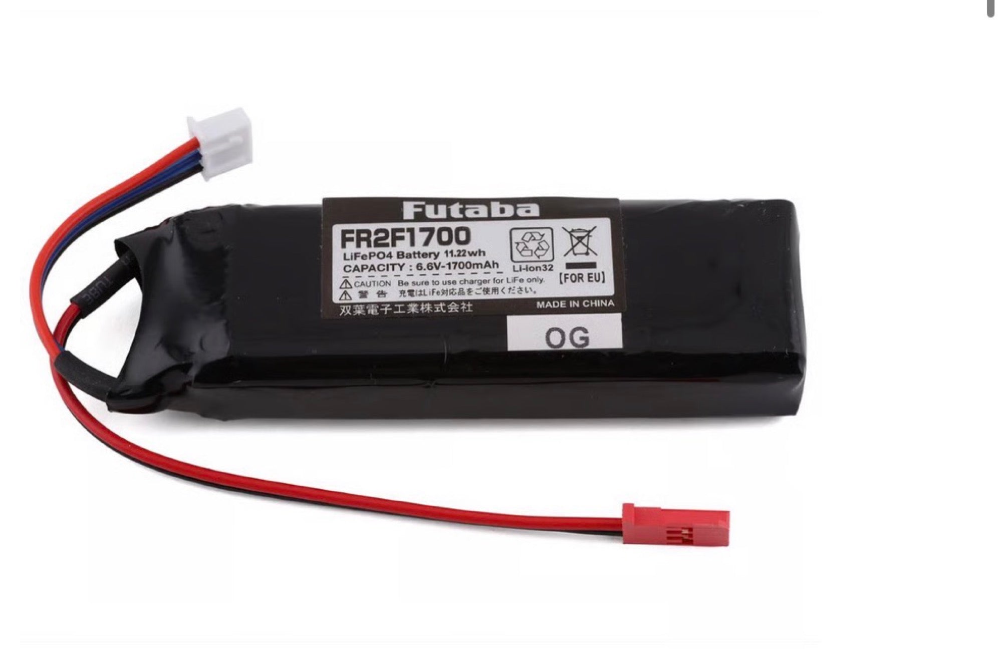 FUTABA 6.6V 1700mah LIFE BATTERY FOR TRANSMITTER (4PV, 10PX, 7PX 3PV) [Futaba] FT2F1700BV2 UBA0140