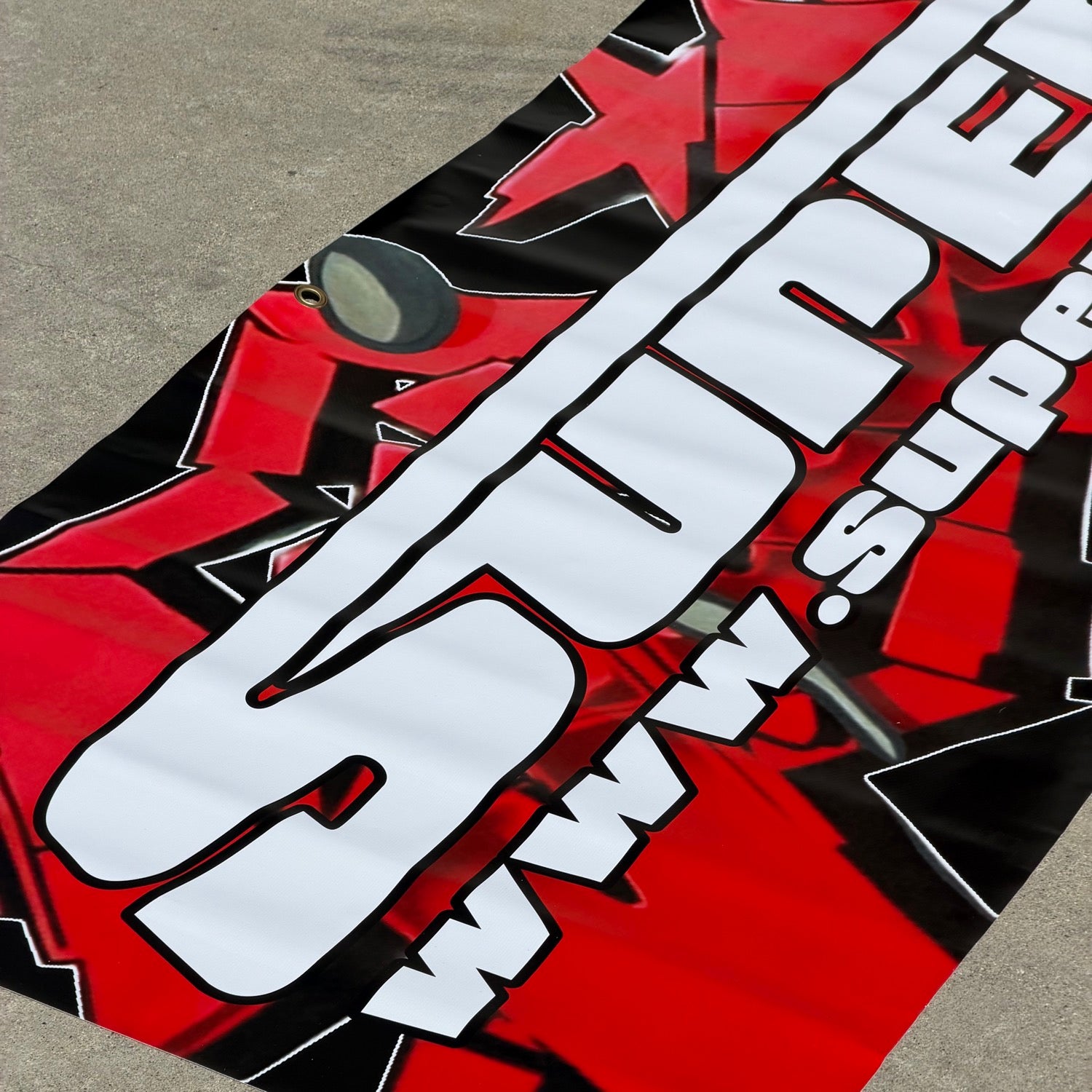Super-G (Graffiti Background) Banner - 6ft x 2ft [Super-G] BANNER-6x2-GRAF