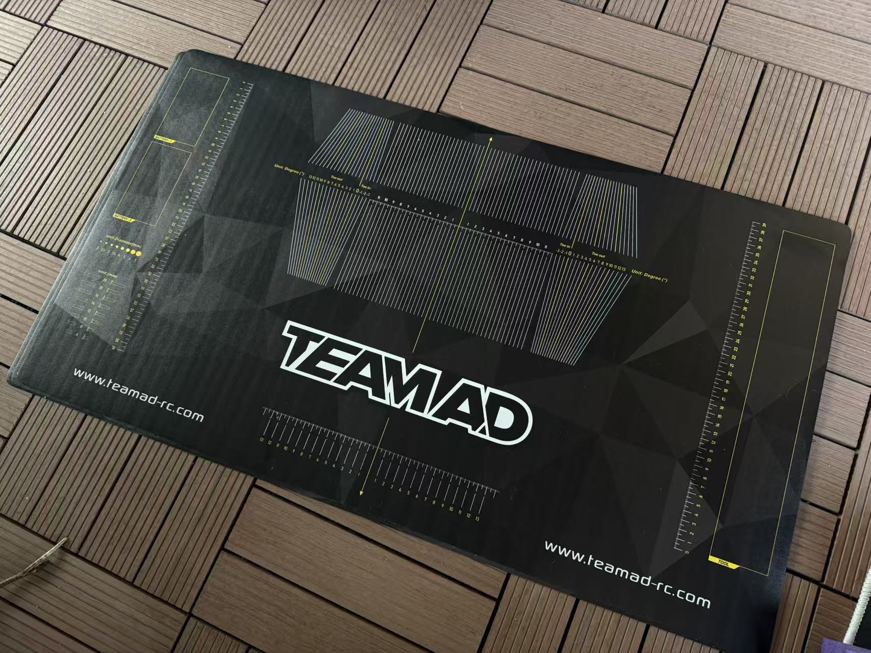 Team AD Pit Mat w Setup Marking Pitmat v2 - LEATHER [Team AD] AD-9033