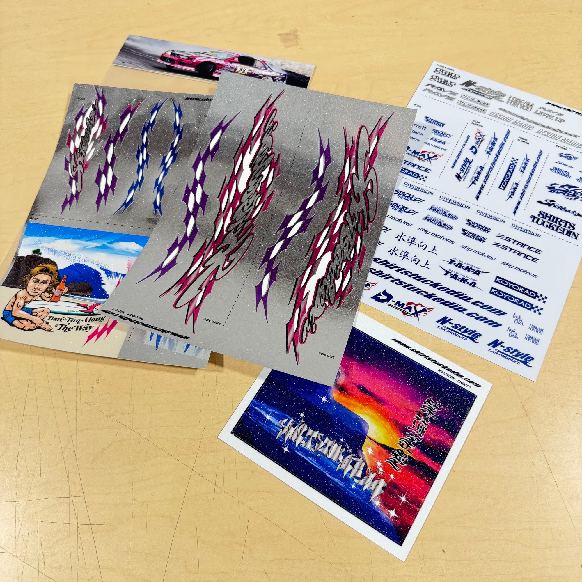 shirtstuckedin 3037 S13 - RC DRIFT 1/10 LIVERY KIT DECAL STICKER SET [shirtstuckedin] 3037-S13