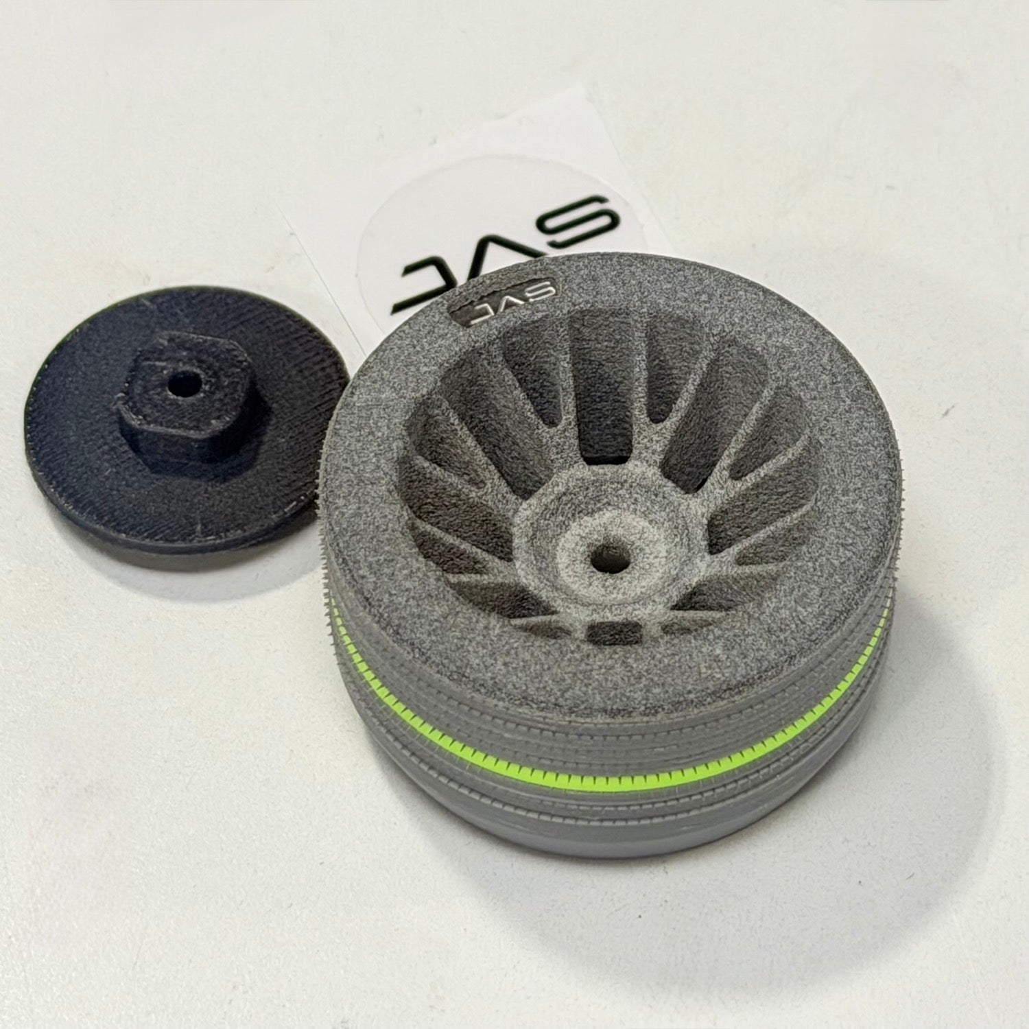 50mm (Large) GREY Ultimate Steering Wheel - Transmitter Grip SANWA FLYSKY KYOSHO FUTABA [DAS Speed] DAS-0005