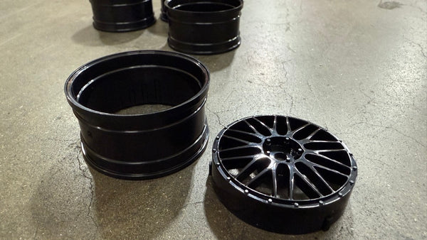 LM Mesh (GLOSS BLACK) Adjustable Offset Rims 1-10 BBS Style [MST] 8321 ...