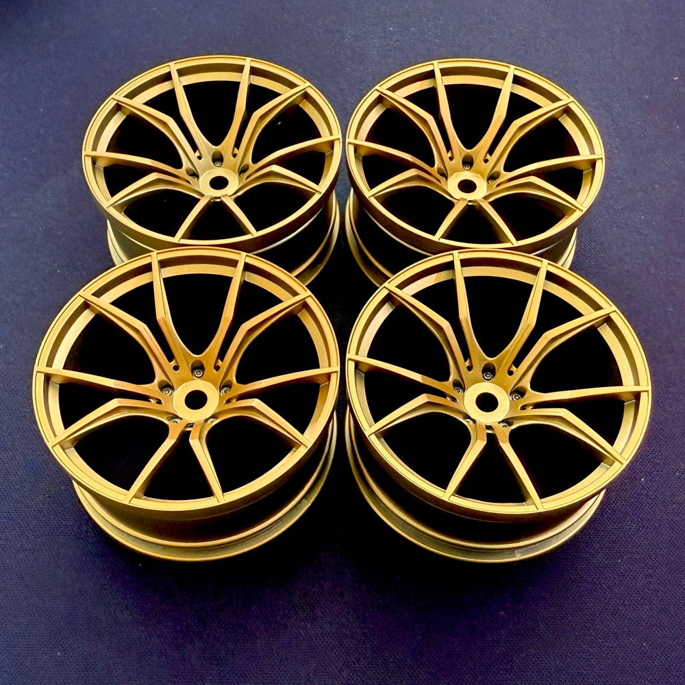 5 Split Rims GOLD FX Split 5 Spokes - Titan Style - Concave 8 Offset 1-10 Rims (4-P ...