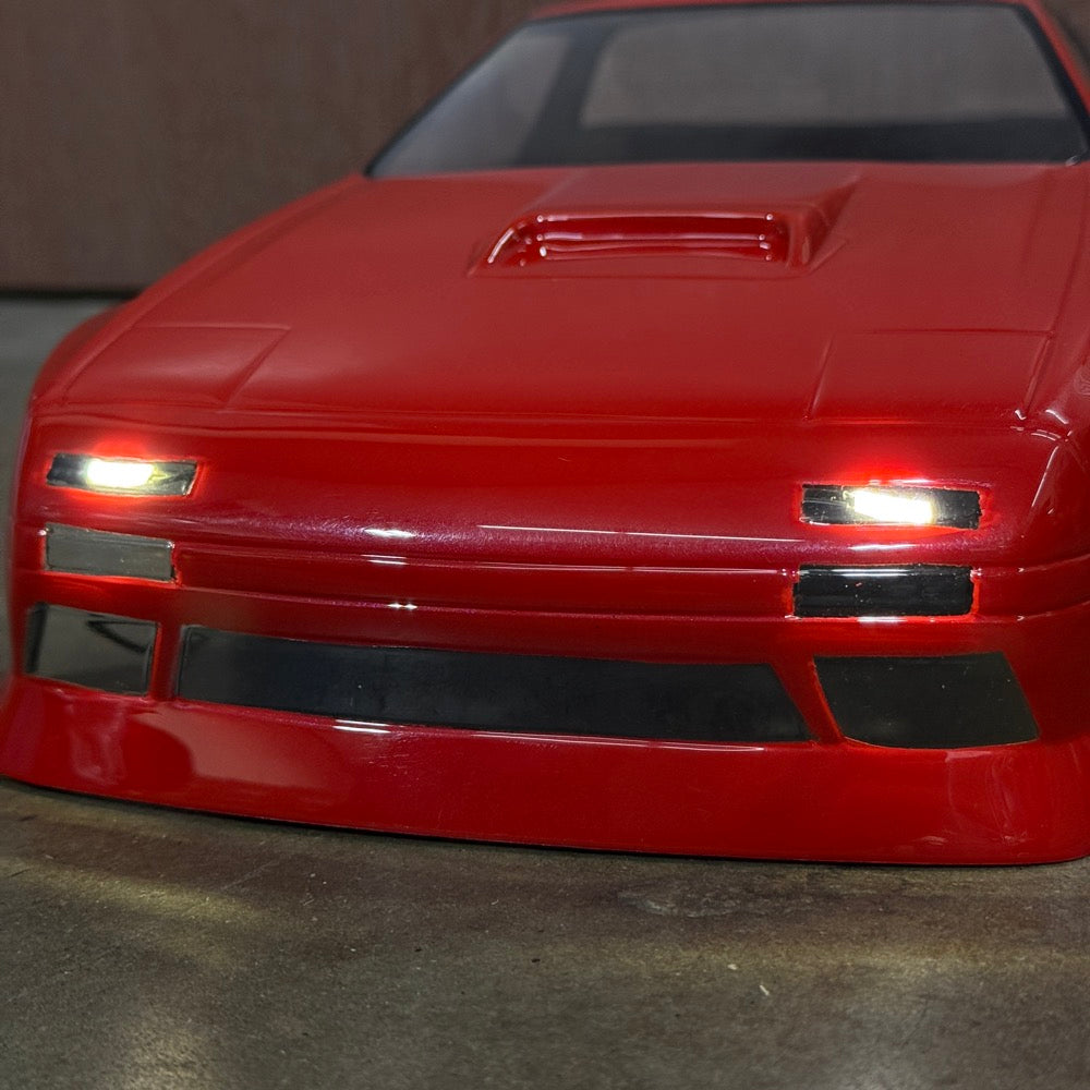 REFLEX MINI STRIPS - Dual 10mm White Strips LED for 1-10 CAR 6.0-7.4v [SCALE REFLEX] 700626