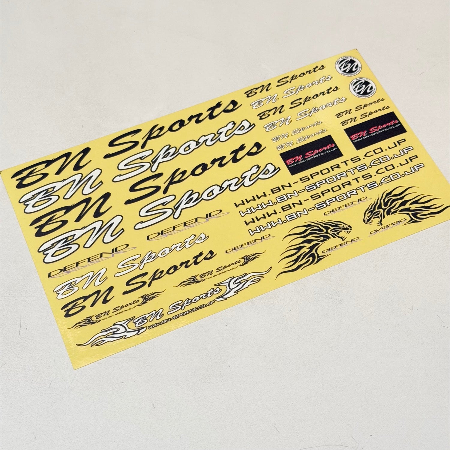 Bn Car Sticker BN SPORTS License Decal Sheet (210mmx120mm) for 1-10 Drift Car Graphic ...