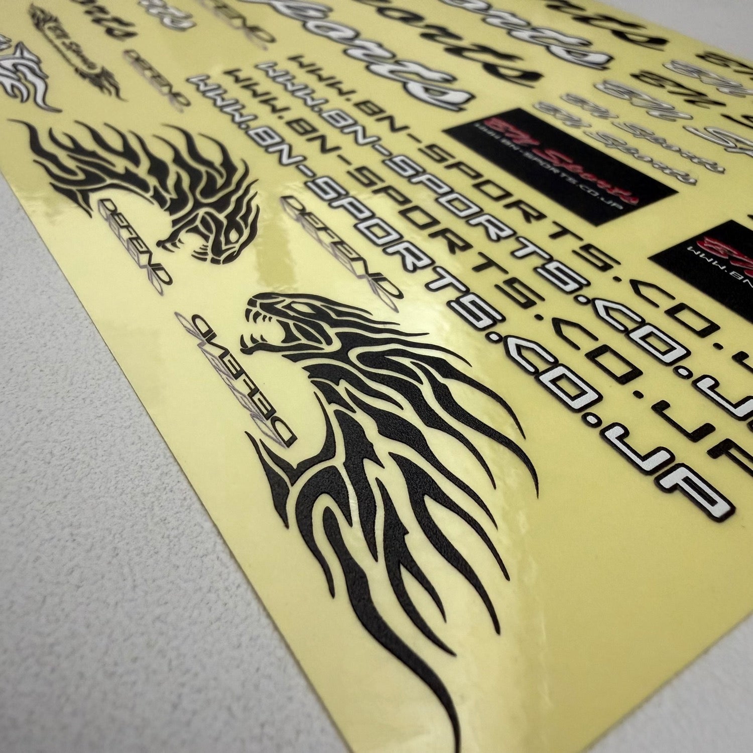 BN SPORTS License Decal Sheet (210mmx120mm) for 1-10 Drift Car Graphics Stickers Slaps [Pandora] VGP-BNSPORT