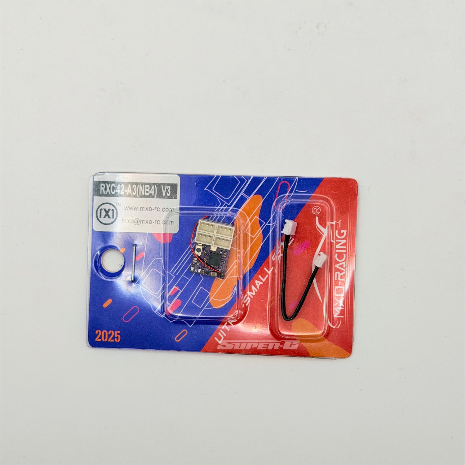 FLYSKY NB4 Compatible 4 Channel MICRO WIRELESS  Receiver For 1-24 1-28 (CASE-LESS) [MXO RACING] RXC42-A3(NB4)