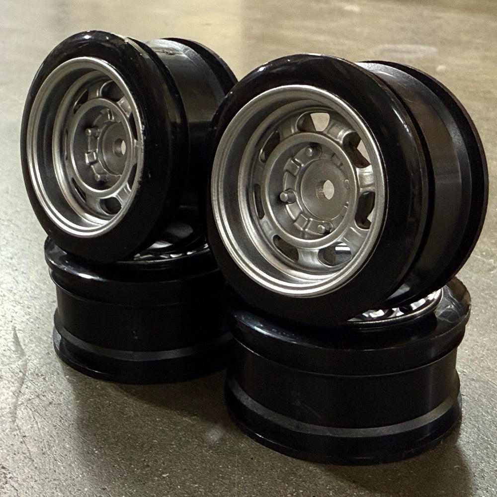 1-10 STEELIES 6mm OFFSET - INCH DOWN RIMS (smaller diameter face) (4 P ...