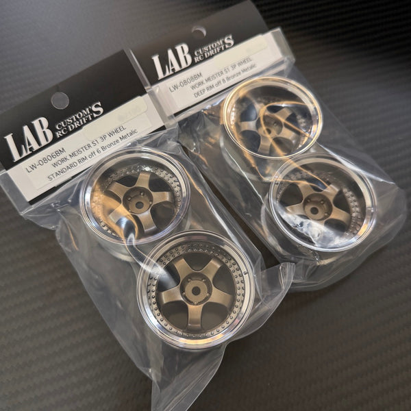 WORK MEISTER S1 3P 6mm - 8mm RIMS BRONZE METALLIC (W/ CHROME LIP) [LAB ...