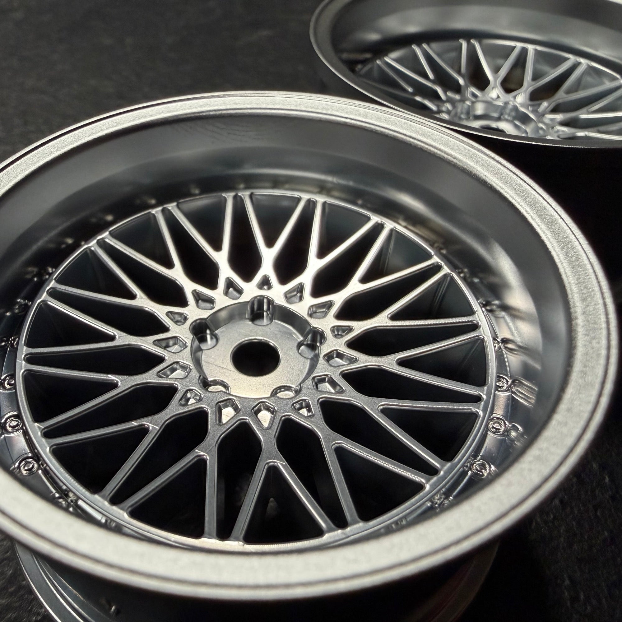 PREORDER: 326Power Yaba KING MESH - Matte Chrome - 7mm - 10mm - 1-10 Rims [Overdose] OD2028c OD2026c
