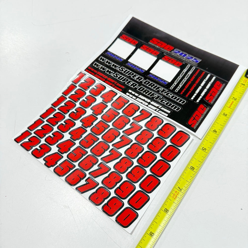 thumbnail image 2 of Gang 3 R/C Model Decal Sticker Sheet – Die Cut, 1/8 1/10 1/12 Scale – Universal 2 of 5