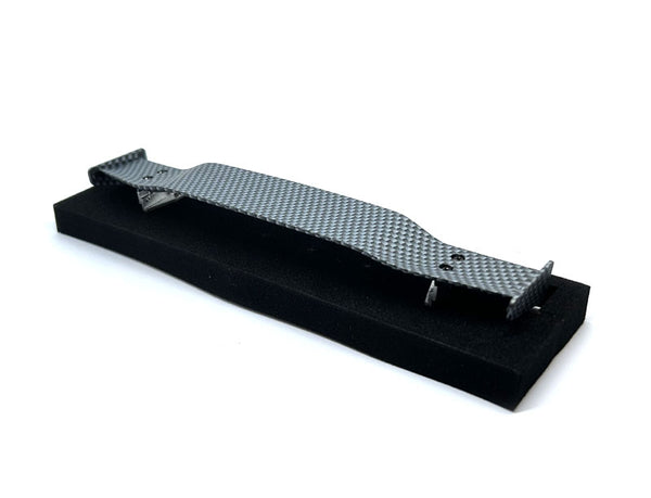 Flying Surfaces Spoiler Rack Carbon Fiber Style SPOILER (180mm) with SILVER (LOW MOUNT) WING STANDS ...