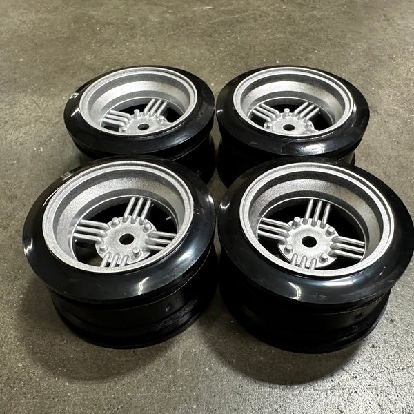 1-10 DEVIL SHADOW SPOKE RIMS (SILVER) +6 (4 PACK) (INCH DOWN) [K FORCE ...