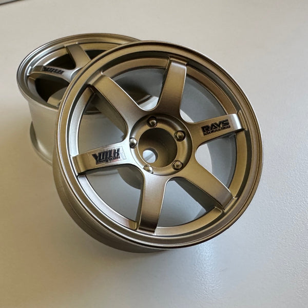 VOLK RACING TE37 TE-37 TE37SL 5mm 8mm Gun Metallic Silver RAYS 1-10 DR ...