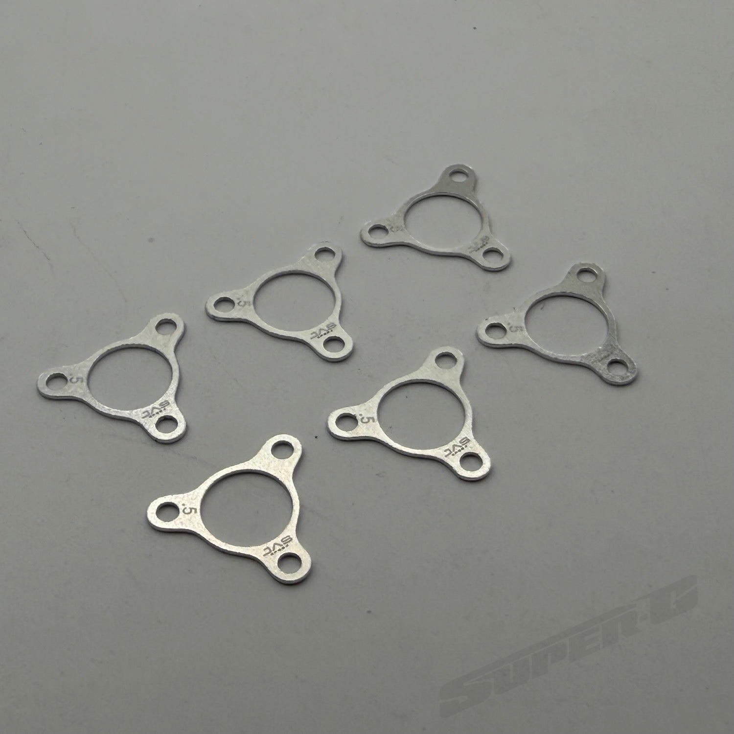 0.5mm Spacers for Precision Wheel Hubs D20 Rims for 1/28 Mini-Z (RWD 2WD) 6pc [DAS Speed] DAS-0015