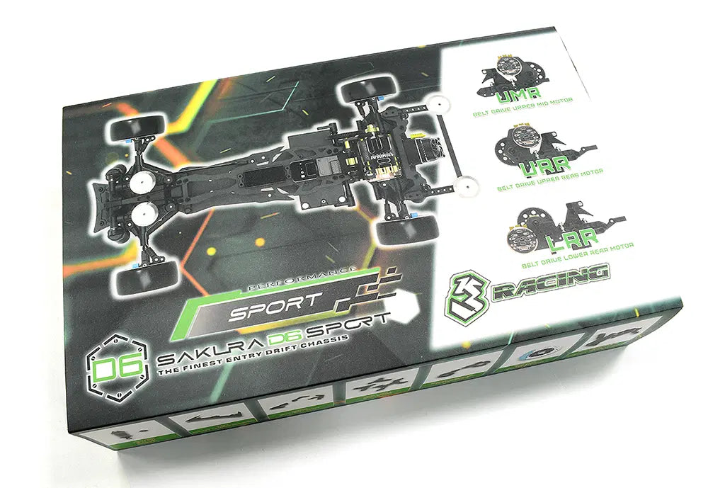 Sakura D6 (IDLER UMR) 1-10 RC Drift Chassis Kit [3Racing] KIT