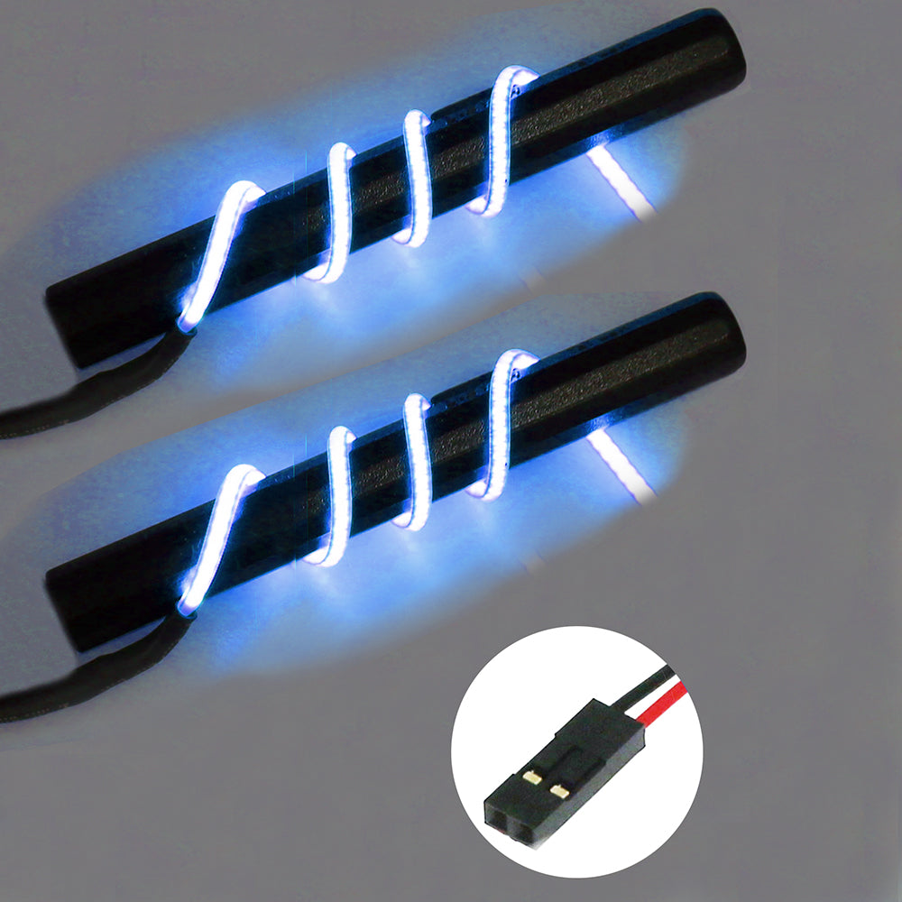2mm Flexible LED 70mm / 180mm Dual Strips Light Kit 1/10 Car Truck Drift - White Orange Purple Green Blue Yellow [Eagle] LED-19-7D
