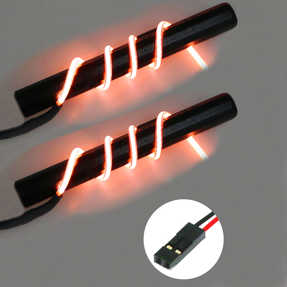 2mm Flexible LED 70mm / 180mm Dual Strips Light Kit 1/10 Car Truck Drift - White Orange Purple Green Blue Yellow [Eagle] LED-19-7D