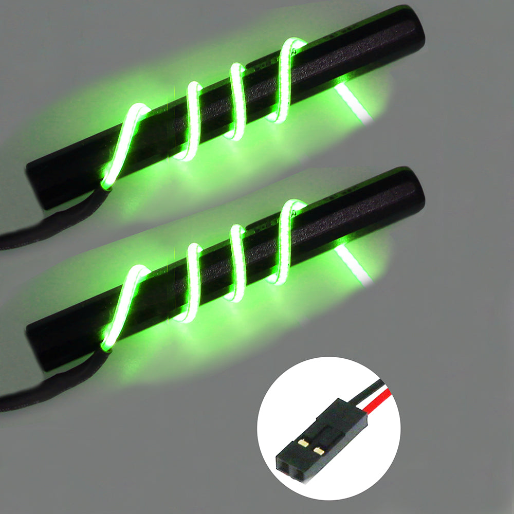 2mm Flexible LED 70mm / 180mm Dual Strips Light Kit 1/10 Car Truck Drift - White Orange Purple Green Blue Yellow [Eagle] LED-19-7D