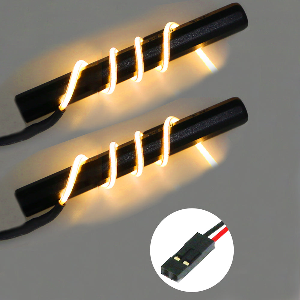 2mm Flexible LED 70mm / 180mm Dual Strips Light Kit 1/10 Car Truck Drift - White Orange Purple Green Blue Yellow [Eagle] LED-19-7D