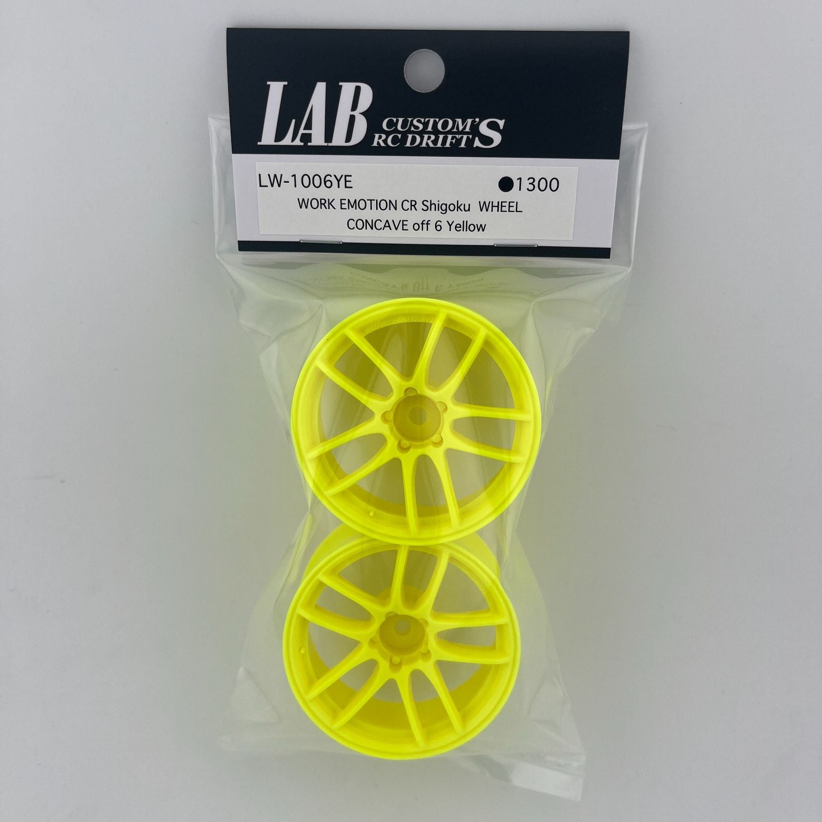 1-10 WORK EMOTION CR SHIGOKU YELLOW RIMS 6mm 8mm [LAB] LW-1008YE LW-1006YE