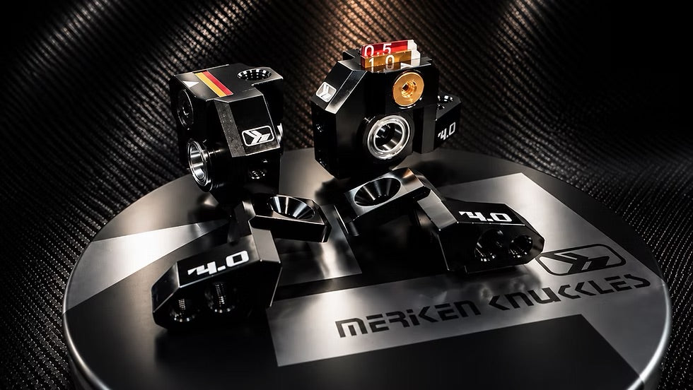 MERIKEN KNUCKLES v4 (w ONI BEA CERAMIC BEARINGS) - 1-10 RWD Drift Steering Blocks [HRC] HRC000075