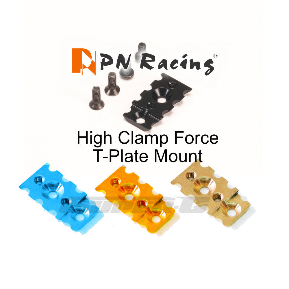 Mini-Z MR03 High Clamp Force T-Plate Mount (Brass, Black