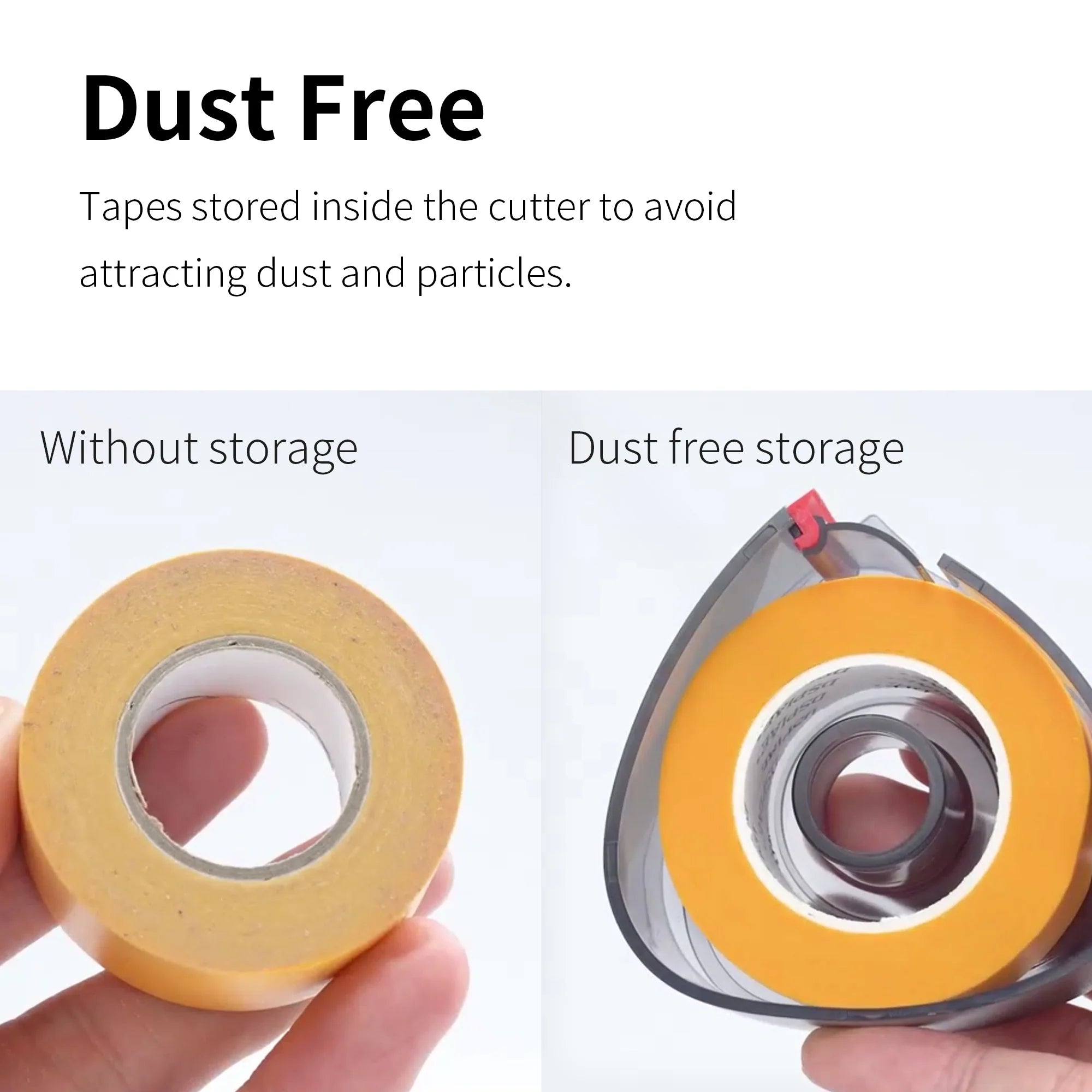 Masking Tape Dispenser (25mm max width) Red Blue Container Dustfree Storage [DSPIAE] MT-B01 MT-B02