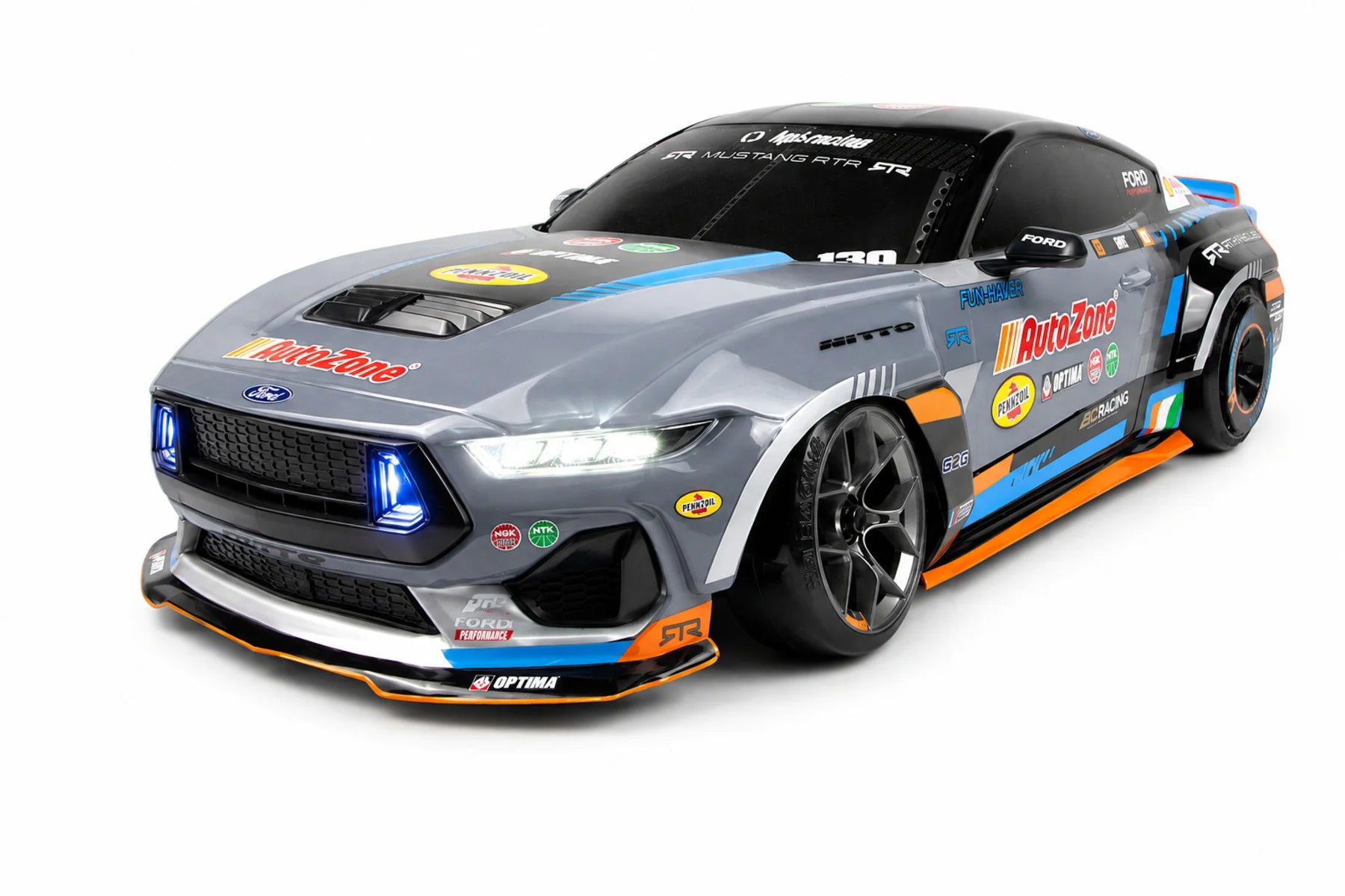 Stage-D10  BRUSHED BRUSHLESS FLUX 1-10 RWD Drift Car RTR Ready To Run - Mustang Spec 5 S650 [HPI Racing]