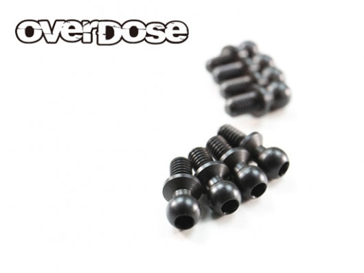 Ball Stud 4.3x5 - 5mm Long 4.3mm Set for GALM - 8pc [OVERDOSE] OD1532