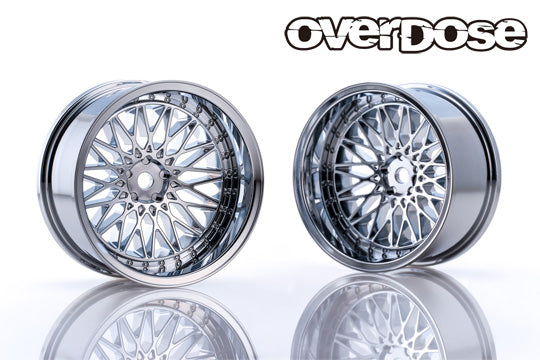 PREORDER: 326Power Yaba KING MESH - High Chrome - 7mm - 10mm - 1-10 Rims [Overdose] OD2027c OD2029c