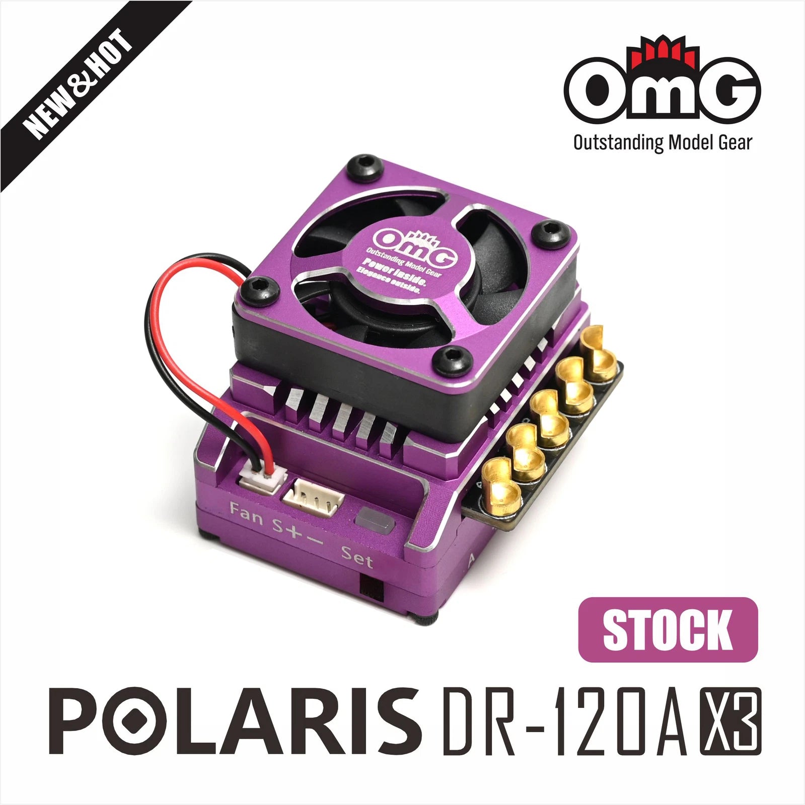 POLARIS PRO ESC DRIFT (2S) 120A ESC Speed Controller (Boost and Turbo) – Super-G R/C Drift Arena