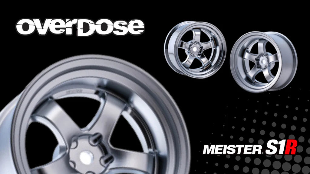 Work Meister S1R - Matte Chrome 7mm 1-10 Rims Wheels [Overdose] OD3952