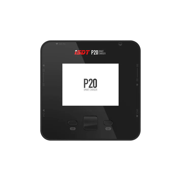 P20 DUAL Lipo Charger,DC 500WX2 20A Smart Charger for LiFe, LiIon, LiPo(1-8S)/LiHv(1-70S)/Pb(1-12S); NiMH/Cd(1-16S) Batteries [ISDT] ISDT-P20