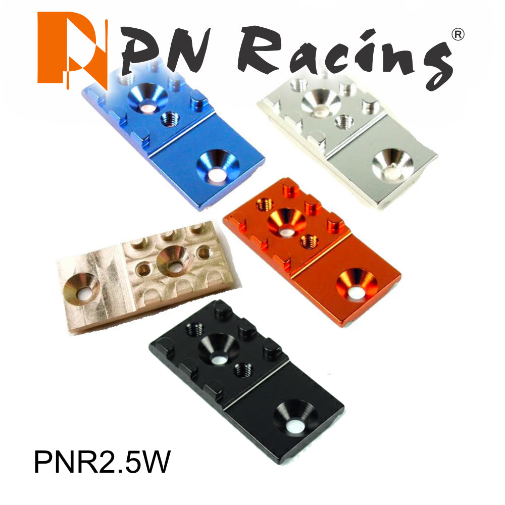 PNR2.5W Chassis Alloy RM MM T-Bar Mount (Silver - Orange - Blue - Brass - Black) [PN Racing] 900108S 900108 900108B 900108C