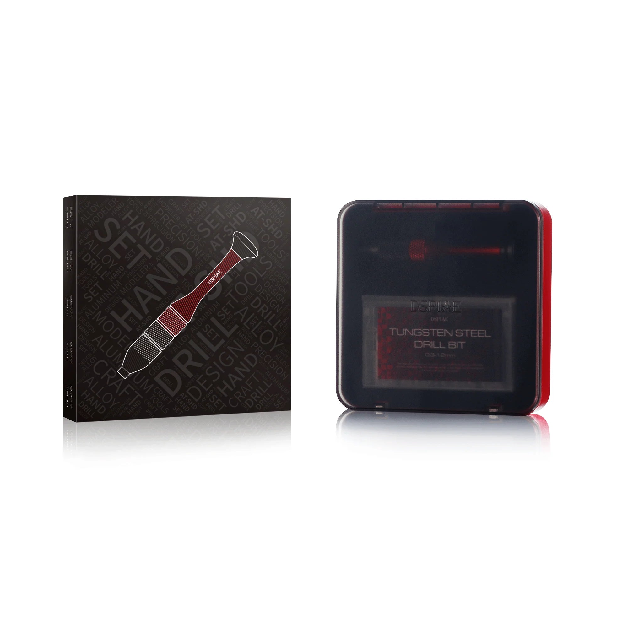 Precision Aluminum Alloy Hand Drill with Tungsten Drill Bits Set [DSPIAE] AT-SHD