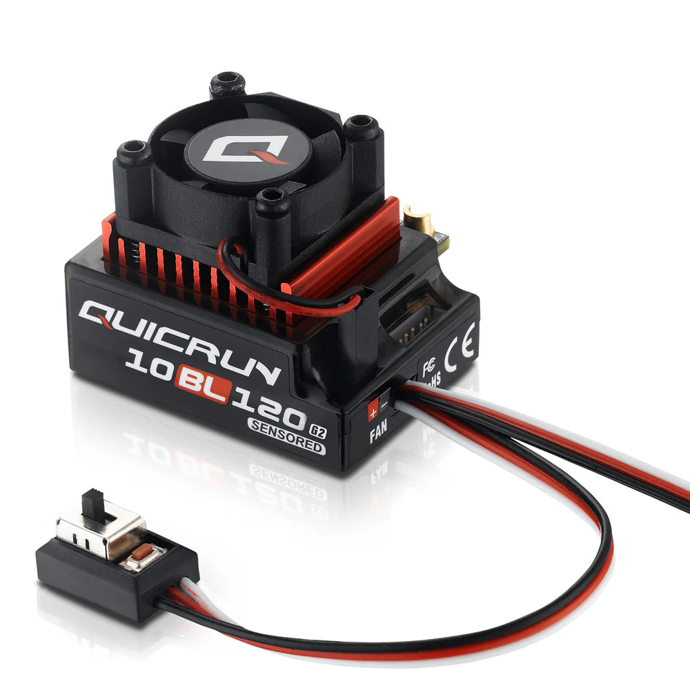 Quicrun 10BL120 G2 (120A) ESC Speed Controller (8 Step Timing Quicrun 10BL120 G2 (120A) ESC Speed Controller (8 Step Timing
