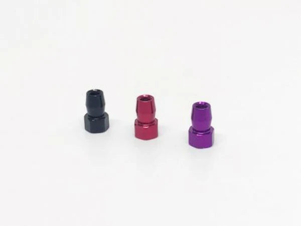 Shibata GRK5-R 4.8mm Aluminum Shock Standoffs 4 Pack (Red Black Purple) [Shibata] R31W287BK R31W287PU R31W287RD