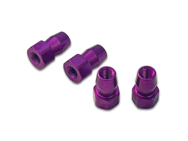 Shibata GRK5-R 4.8mm Aluminum Shock Standoffs 4 Pack (Red Black Purple) [Shibata] R31W287BK R31W287PU R31W287RD