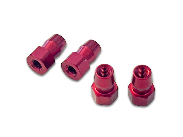 Shibata GRK5-R 4.8mm Aluminum Shock Standoffs 4 Pack (Red Black Purple) [Shibata] R31W287BK R31W287PU R31W287RD