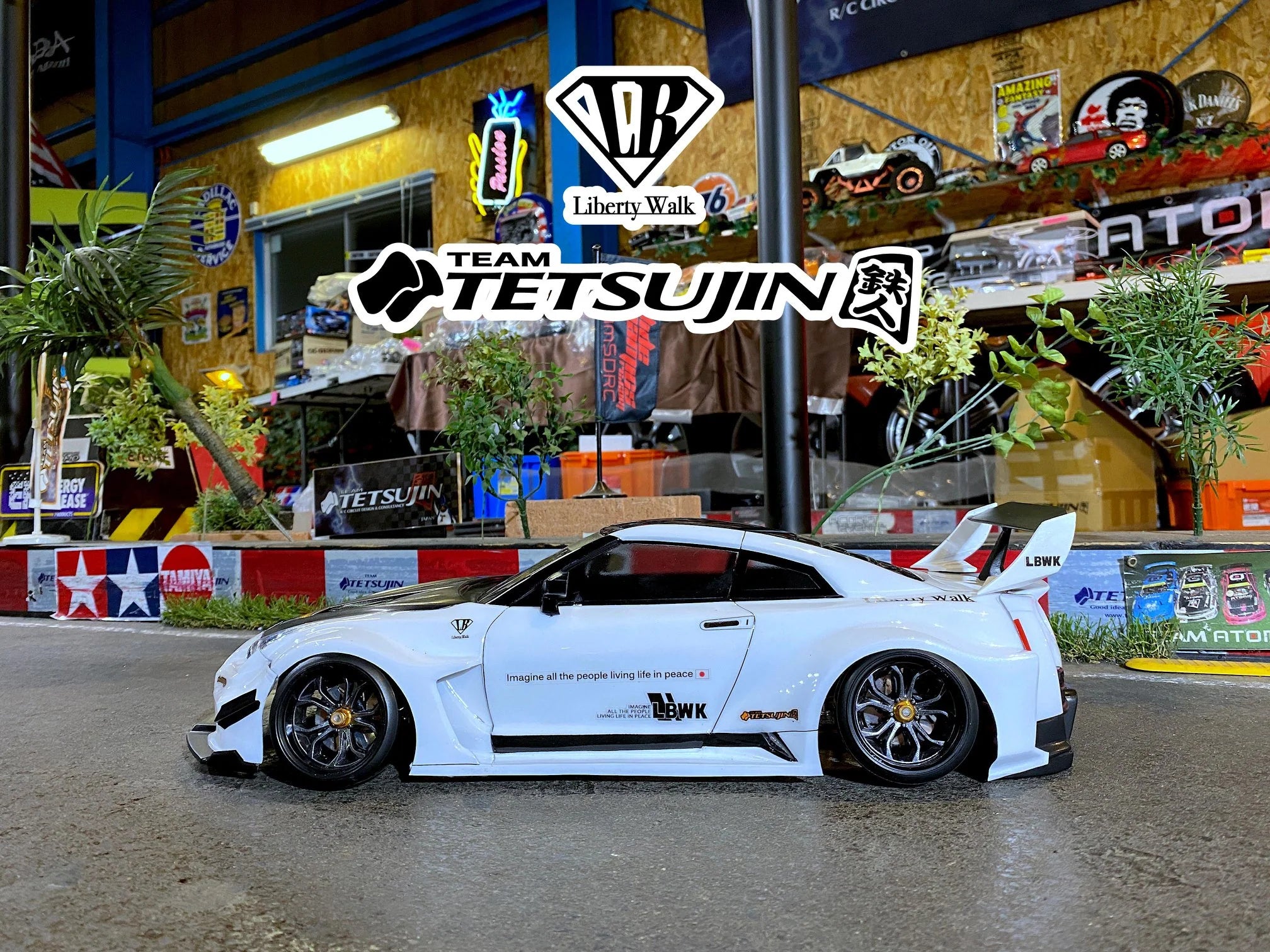 Nissan R35 GTR Skyline Silhouette and Wing SET VOLTEX LBWK COMBO [Tetsujin] TT-8540