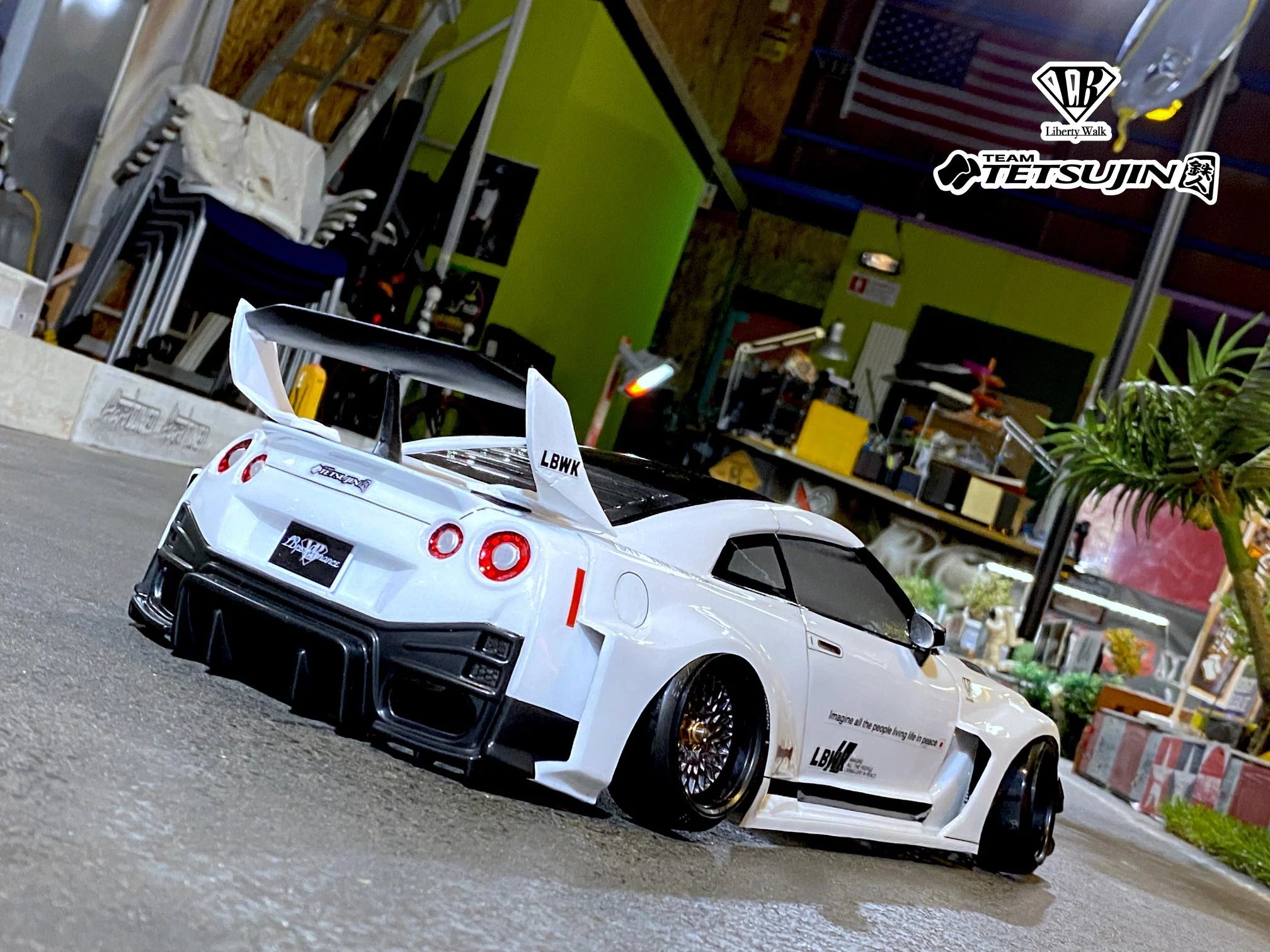 Nissan R35 GTR Skyline Silhouette and Wing SET VOLTEX LBWK COMBO [Tetsujin] TT-8540