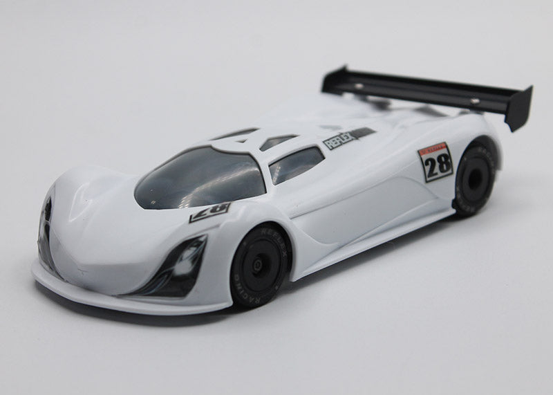 MF-1 ABS Plastic Body Set 1-28 Fluorescent RED - YELLOW SEA ORANGE - WHITE - LIGHT GRAY MINI-Z CARS [Reflex Racing] RAW-001-WT