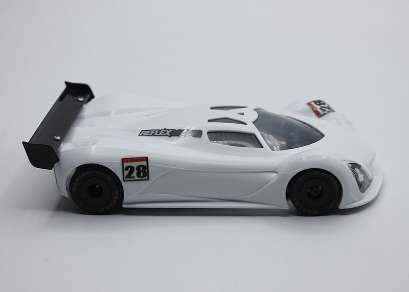MF-1 ABS Plastic Body Set 1-28 Fluorescent RED - YELLOW SEA ORANGE - WHITE - LIGHT GRAY MINI-Z CARS [Reflex Racing] RAW-001-WT