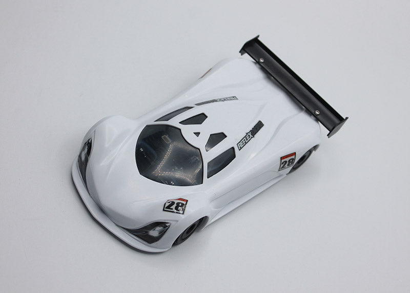 MF-1 ABS Plastic Body Set 1-28 Fluorescent RED - YELLOW SEA ORANGE - WHITE - LIGHT GRAY MINI-Z CARS [Reflex Racing] RAW-001-WT